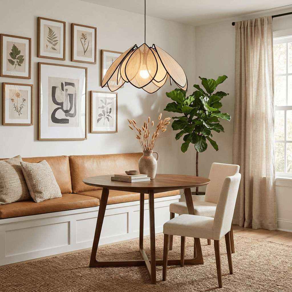 Lotus Petal Plant Fiber Pendant Lamp - Vakkerlight