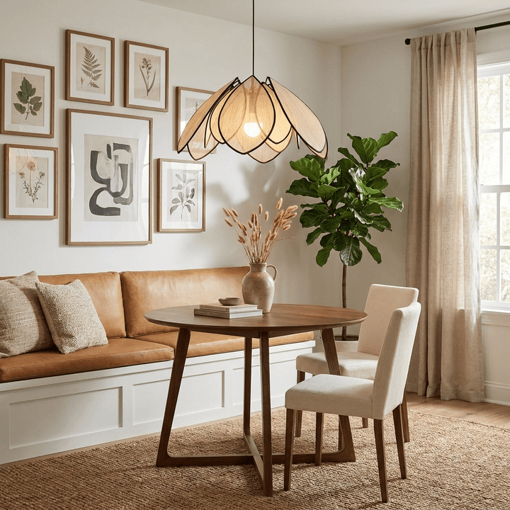 Lotus Petal Plant Fiber Pendant Lamp - Vakkerlight