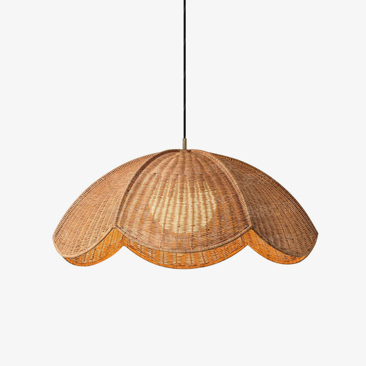 Lotus Woven Rattan Pendant Lamp