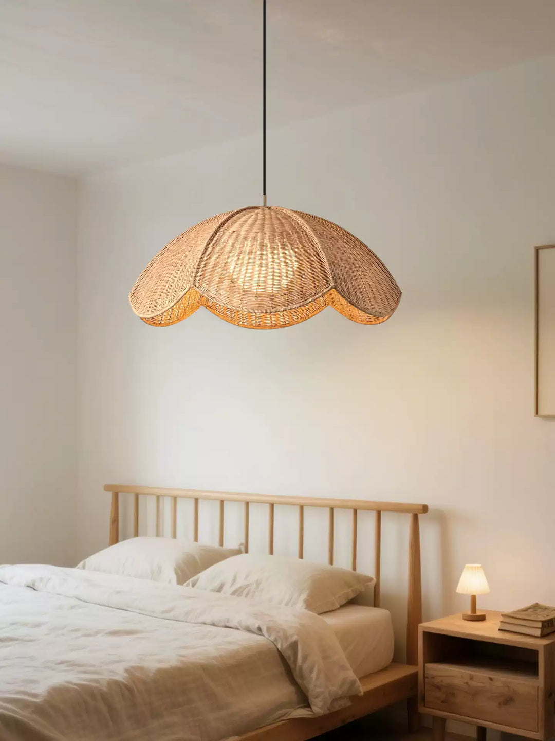 Lotus Woven Rattan Pendant Lamp