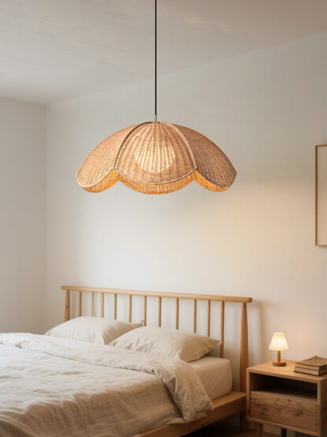 Lotus Woven Rattan Pendant Lamp