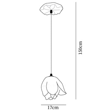 Lotus Chandelier — Dimension drawings 1