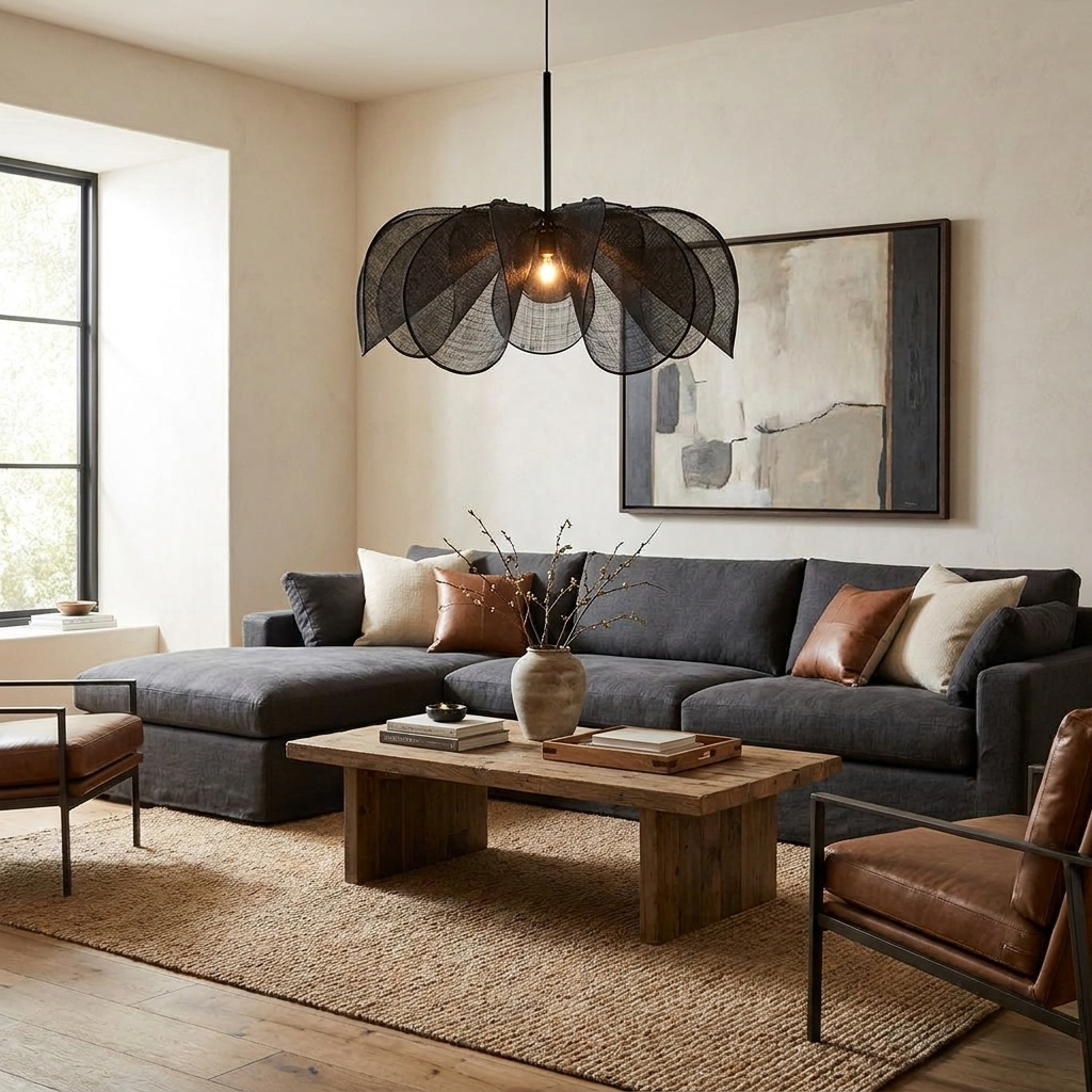 Lotus Fiber Pendant Lamp