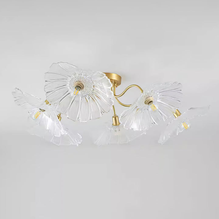 Lotus Leaf Glass Ceiling Lamp - Vakkerlight