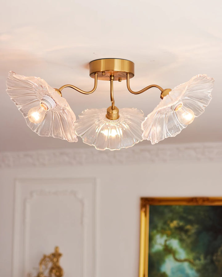 Lotus Leaf Glass Ceiling Lamp - Vakkerlight