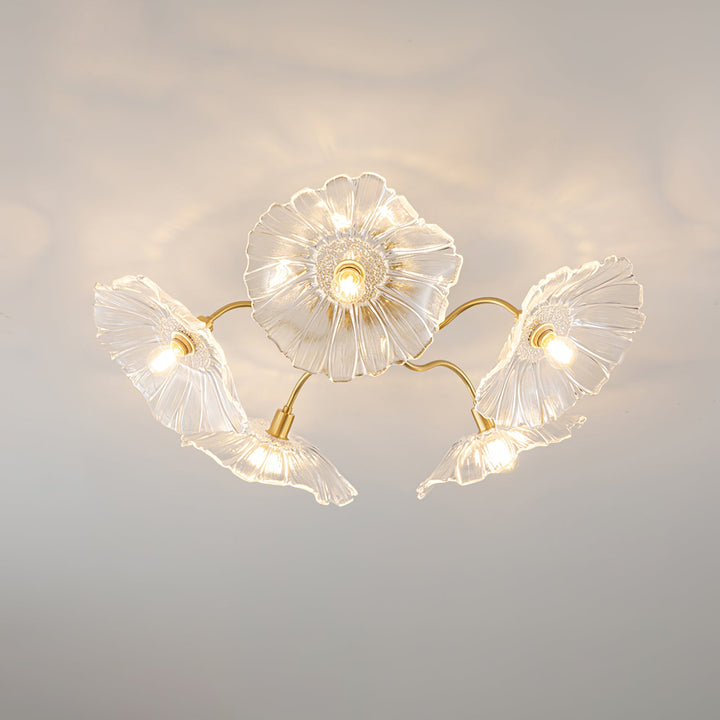 Lotus Leaf Glass Ceiling Lamp - Vakkerlight