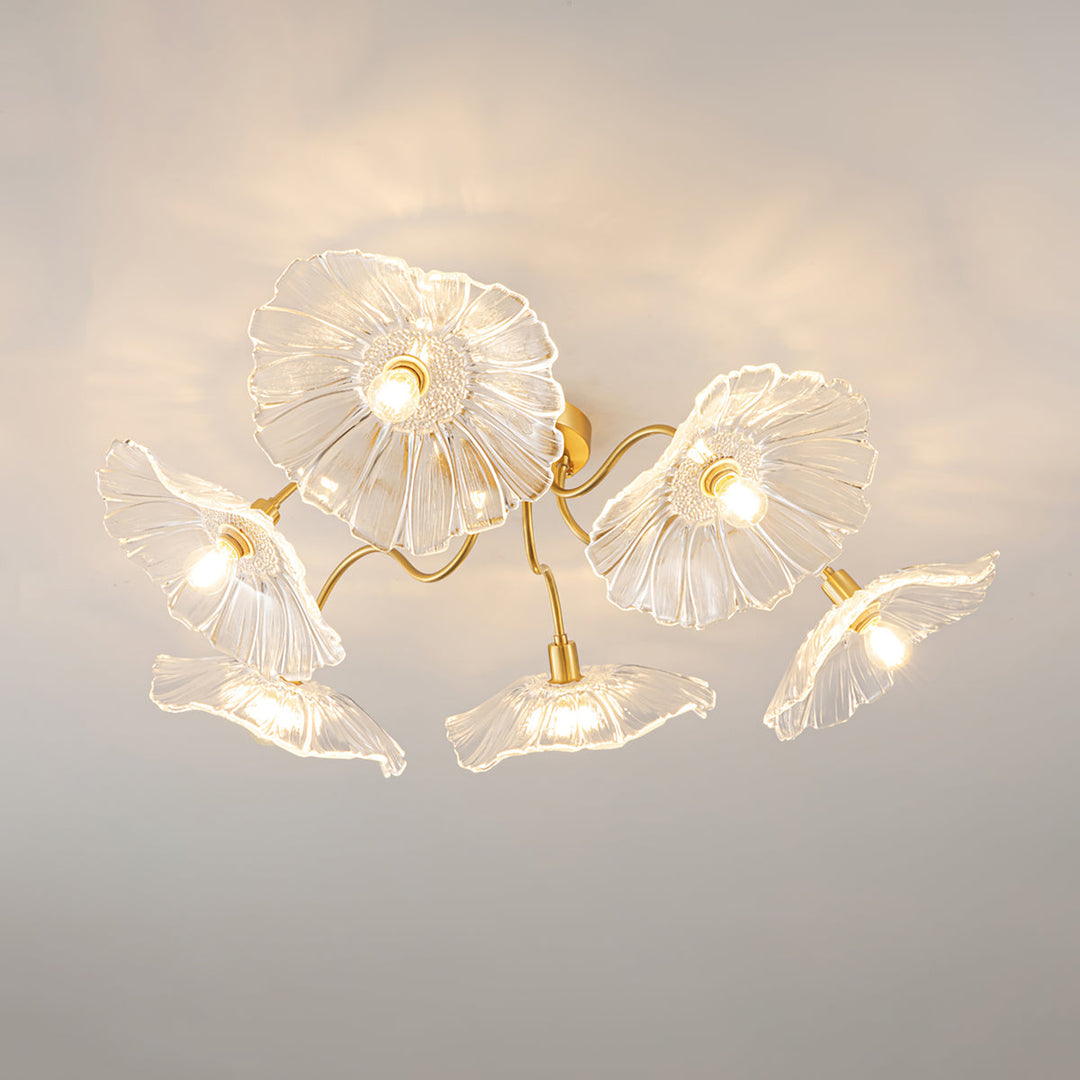 Lotus Leaf Glass Ceiling Lamp - Vakkerlight