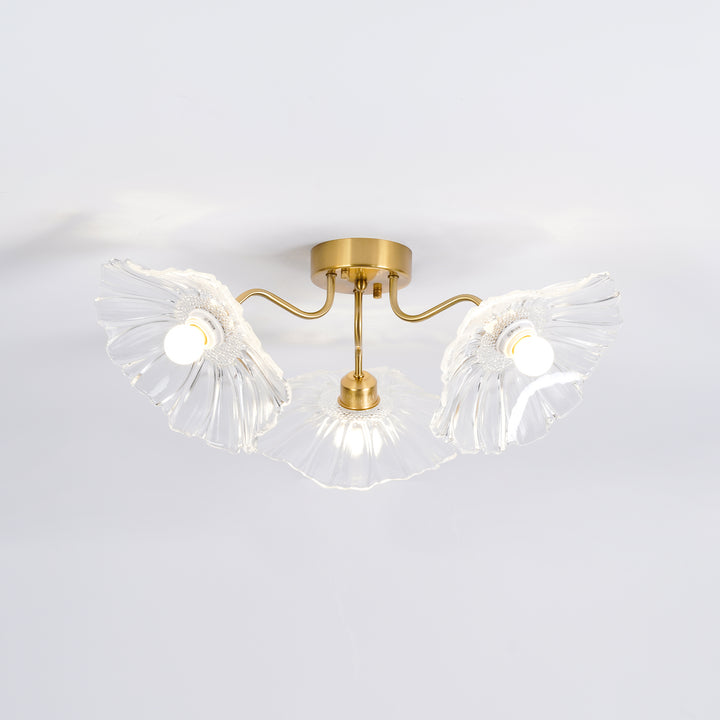 Lotus Leaf Glass Ceiling Lamp - Vakkerlight