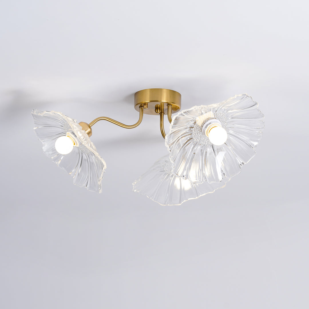 Lotus Leaf Glass Ceiling Lamp - Vakkerlight