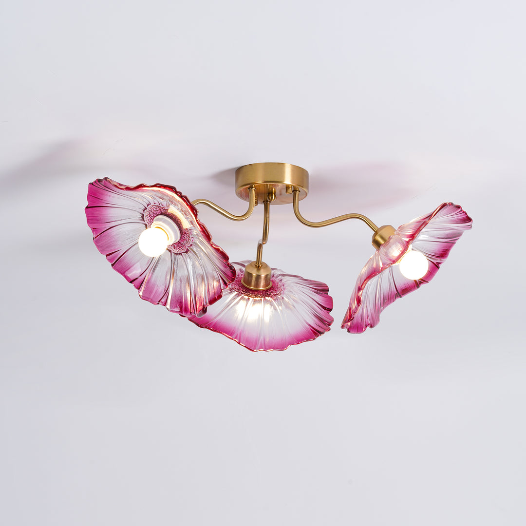 Lotus Leaf Glass Ceiling Lamp - Vakkerlight