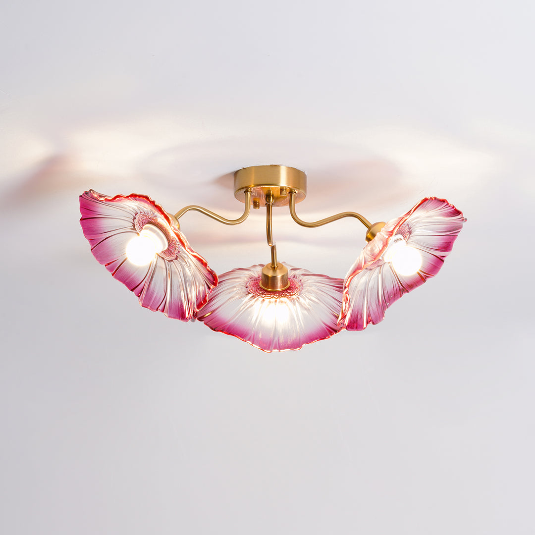 Lotus Leaf Glass Ceiling Lamp - Vakkerlight