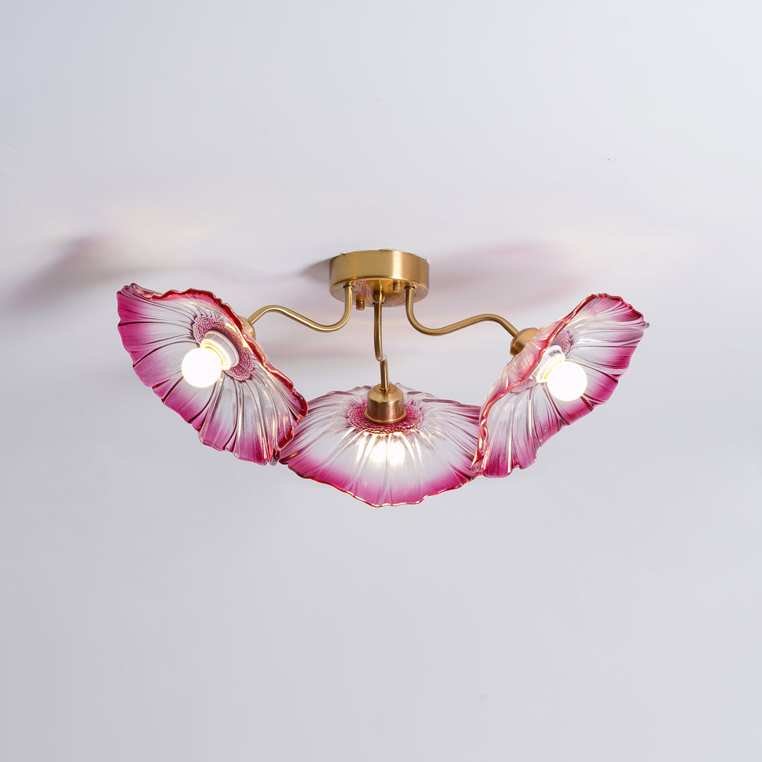 Lotus Leaf Glass Ceiling Lamp - Vakkerlight