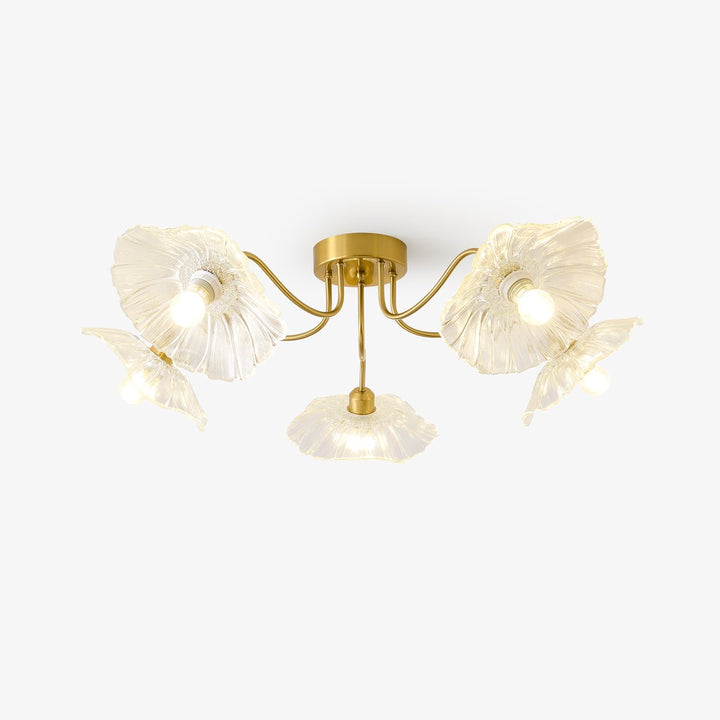 Lotus Leaf Glass Ceiling Lamp - Vakkerlight