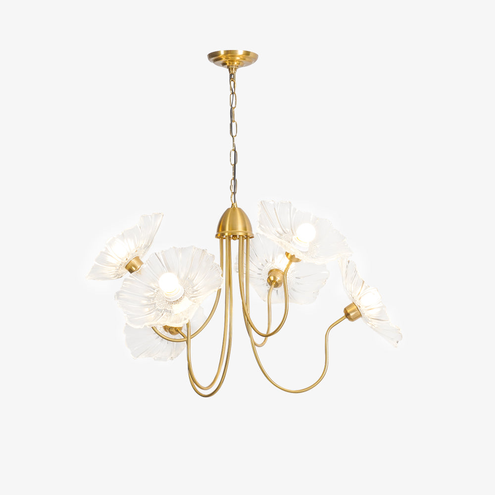 Lotus Leaf Glass Chandelier - Vakkerlight