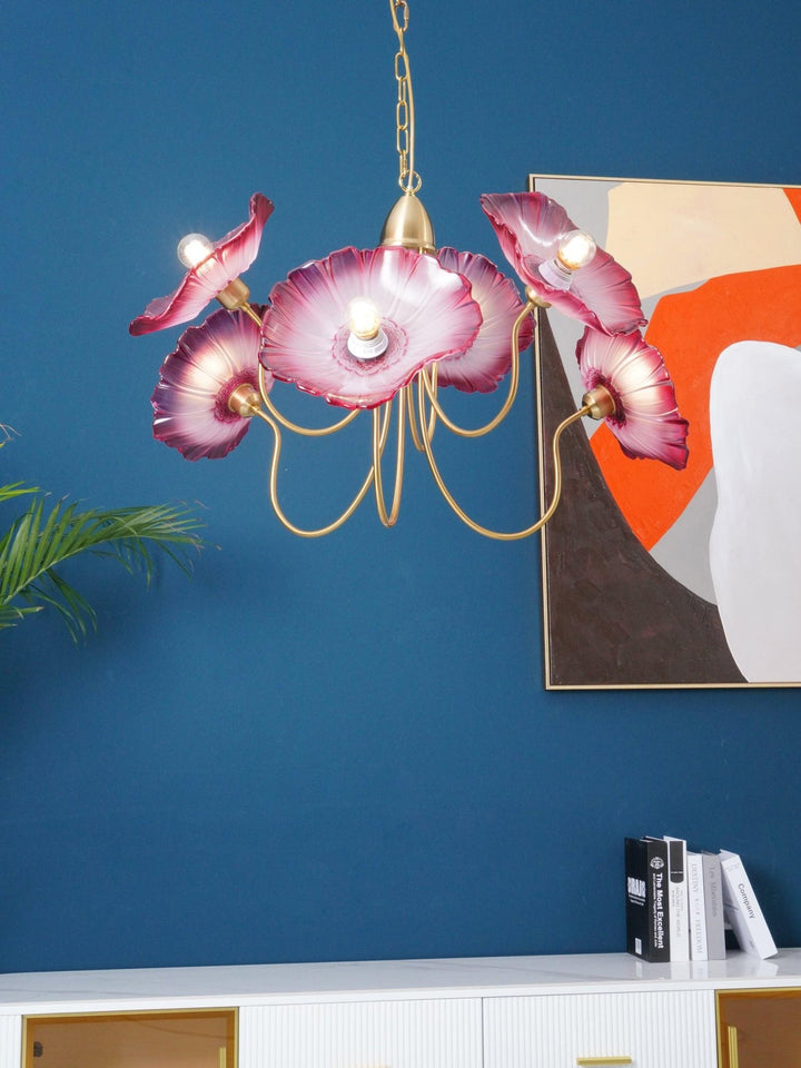 Lotus Leaf Glass Chandelier - Vakkerlight