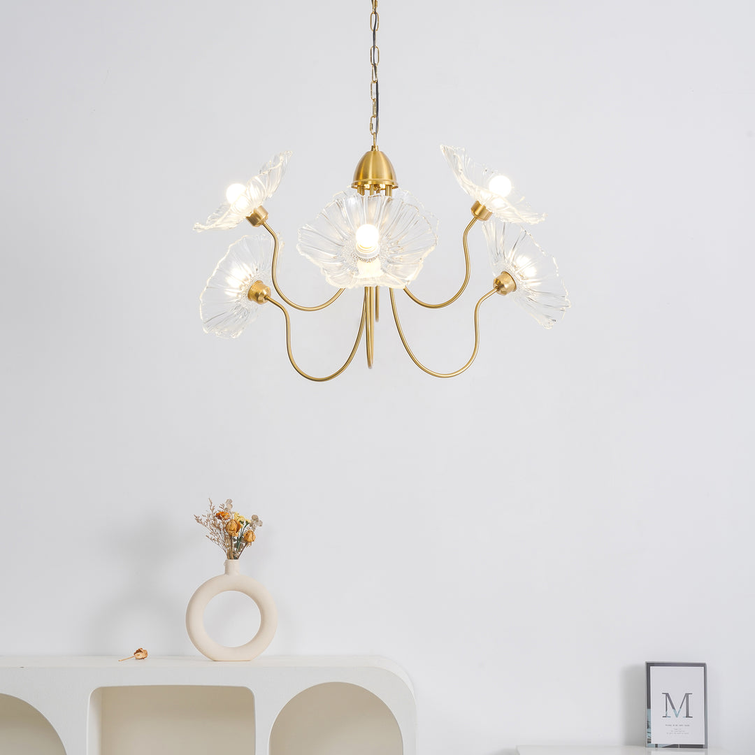 Lotus Leaf Glass Chandelier - Vakkerlight