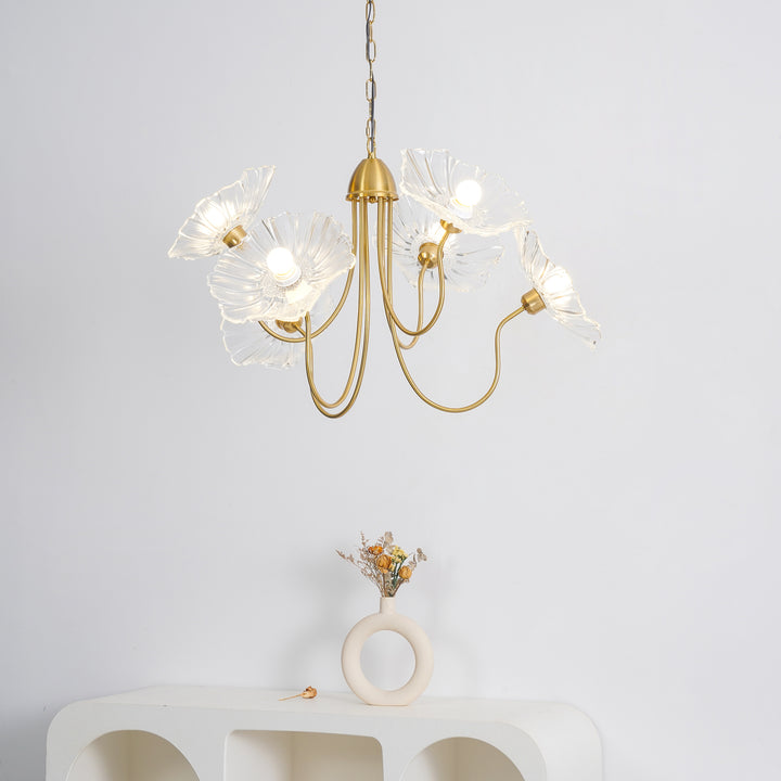 Lotus Leaf Glass Chandelier - Vakkerlight