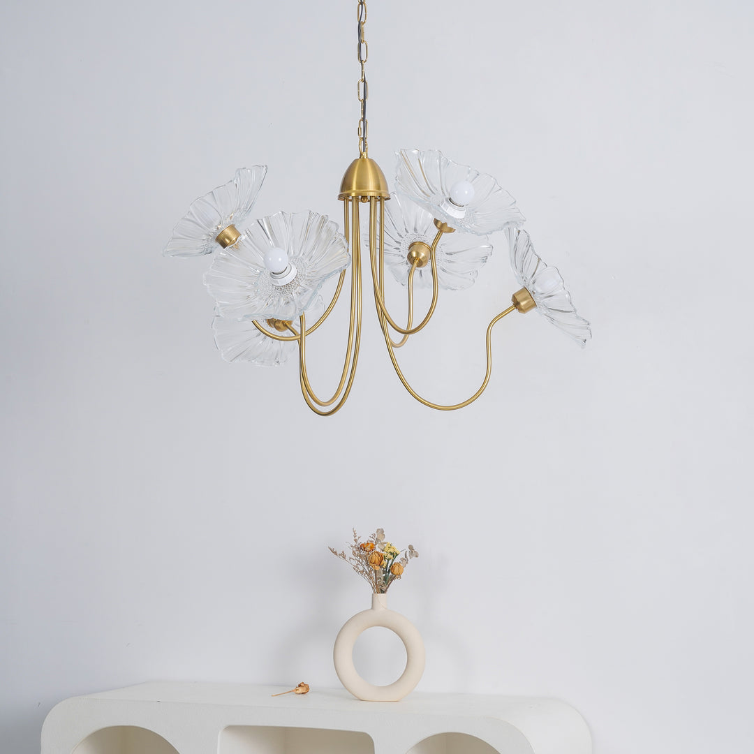 Lotus Leaf Glass Chandelier - Vakkerlight