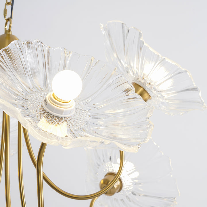 Lotus Leaf Glass Chandelier - Vakkerlight