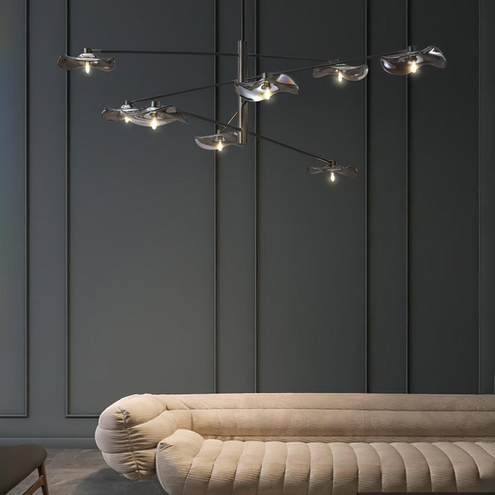 Lotus Leaves Glass Chandelier - Vakkerlight