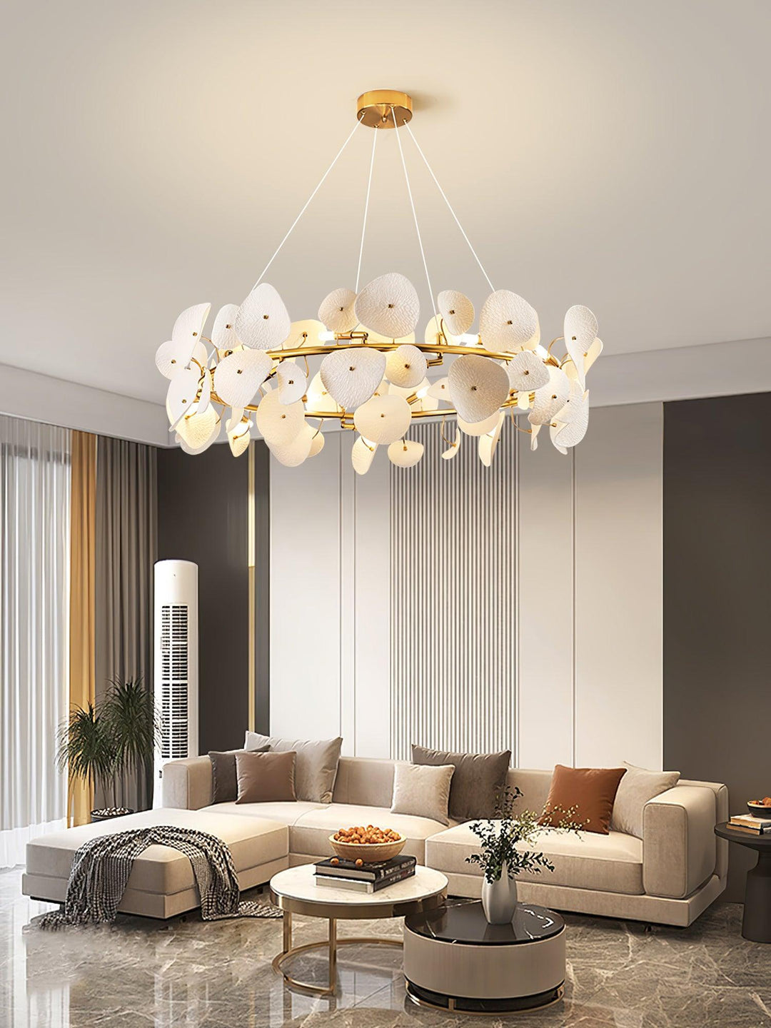 Lotus Petal Chandelier - Vakkerlight