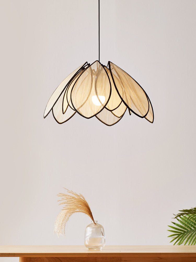 Lotus Petal Plant Fiber Pendant Lamp - Vakkerlight