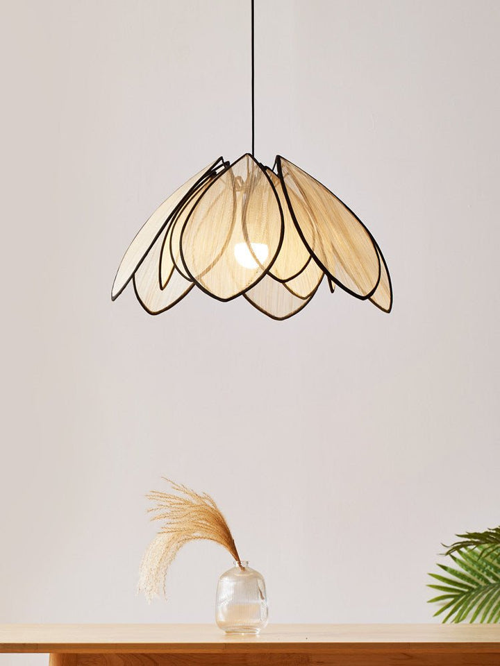 Lotus Petal Plant Fiber Pendant Lamp - Vakkerlight