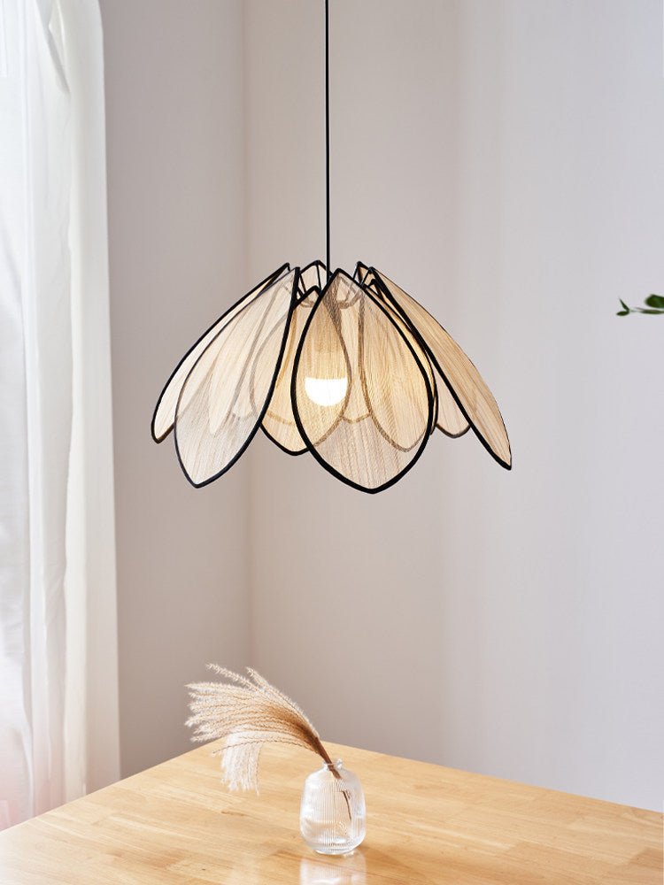 Lotus Petal Plant Fiber Pendant Lamp - Vakkerlight