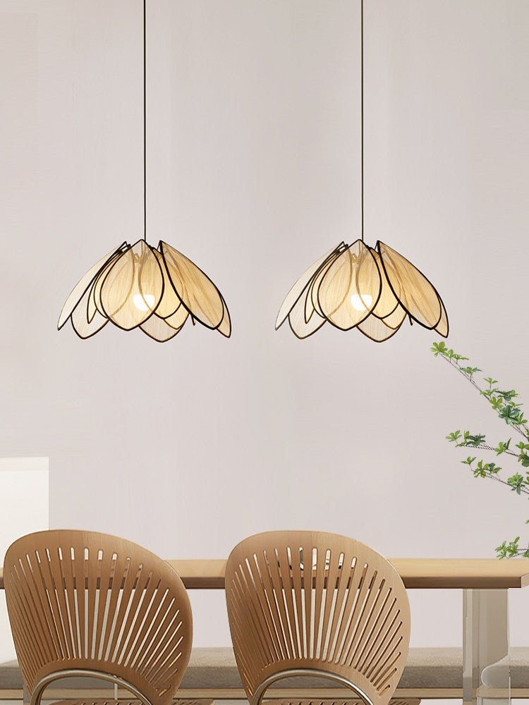 Lotus Petal Plant Fiber Pendant Lamp - Vakkerlight