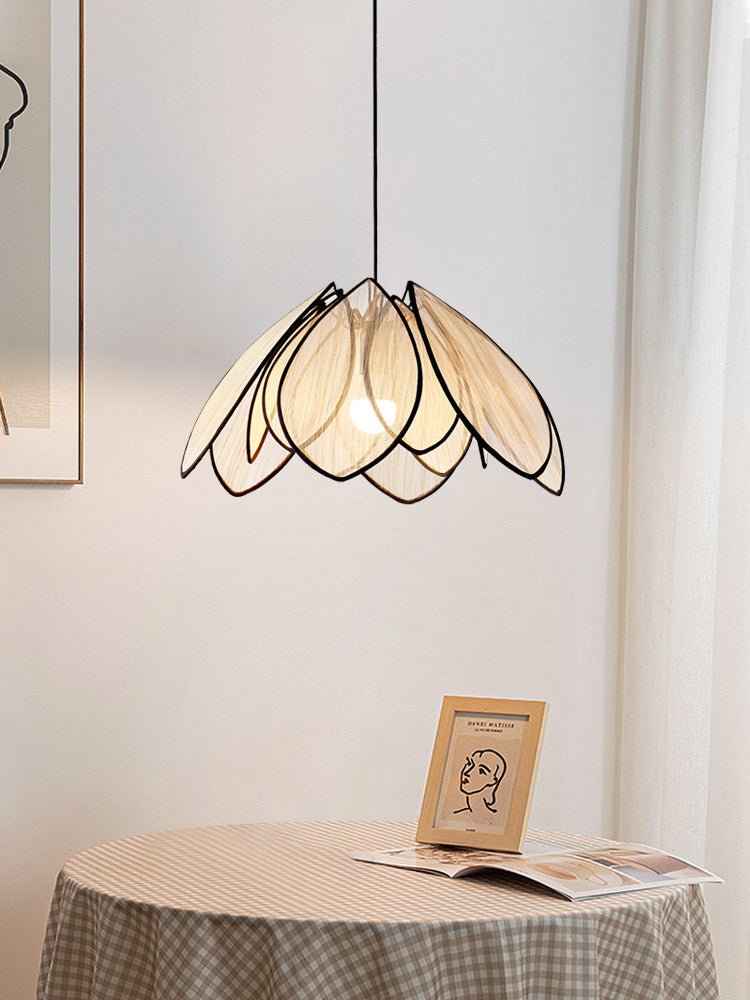 Lotus Petal Plant Fiber Pendant Lamp - Vakkerlight