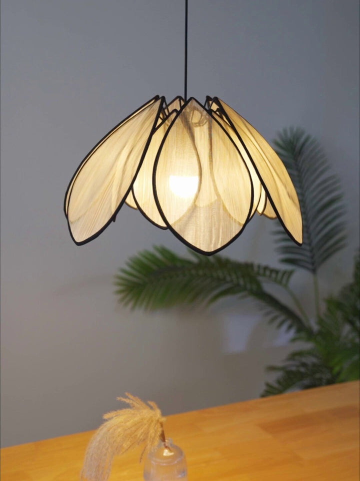 Lotus Petal Plant Fiber Pendant Lamp - Vakkerlight