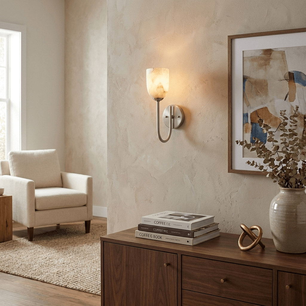 Lowell Alabaster Wall Sconce - Vakkerlight