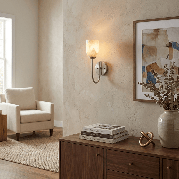 Lowell Alabaster Wall Sconce - Vakkerlight