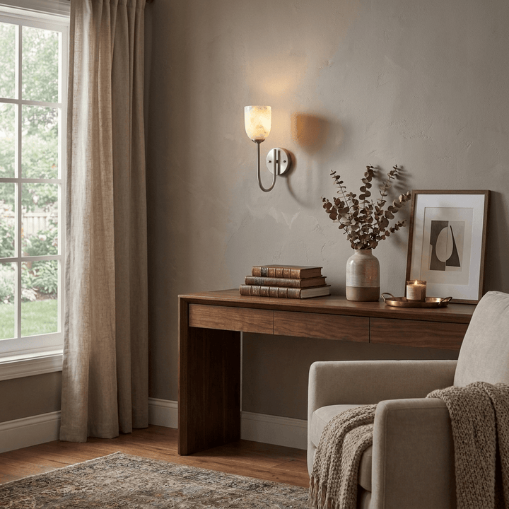 Lowell Alabaster Wall Sconce - Vakkerlight