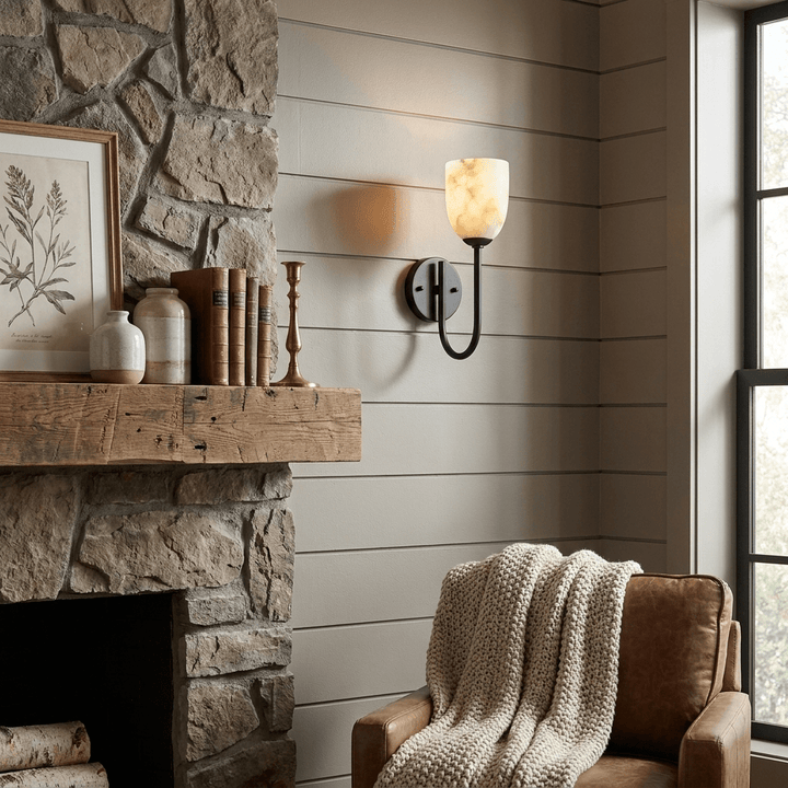 Lowell Alabaster Wall Sconce - Vakkerlight