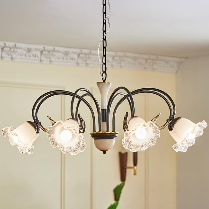 Luce Black Chandelier - Vakkerlight