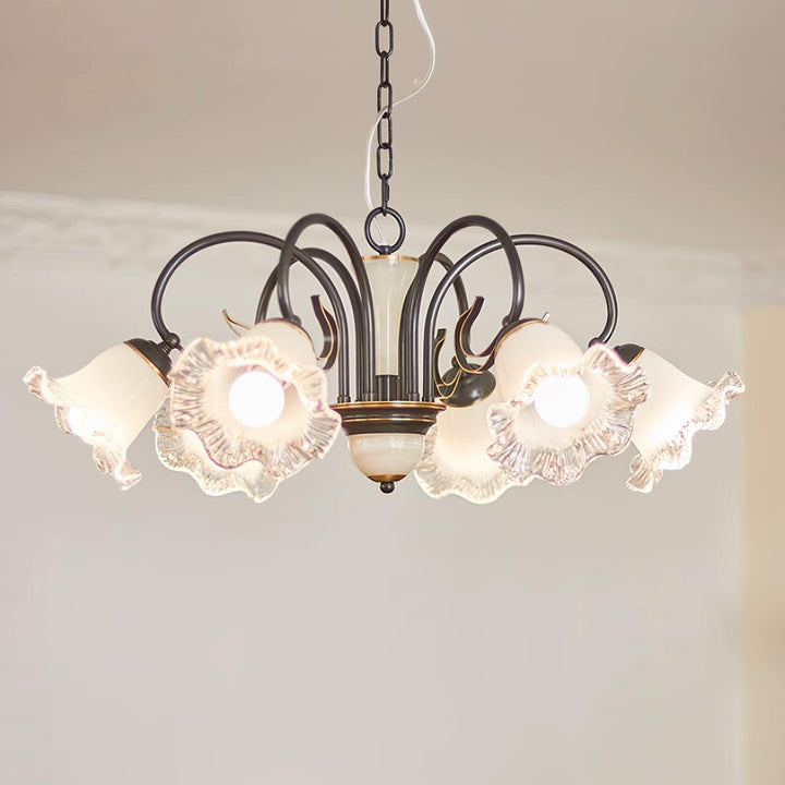 Luce Black Chandelier - Vakkerlight