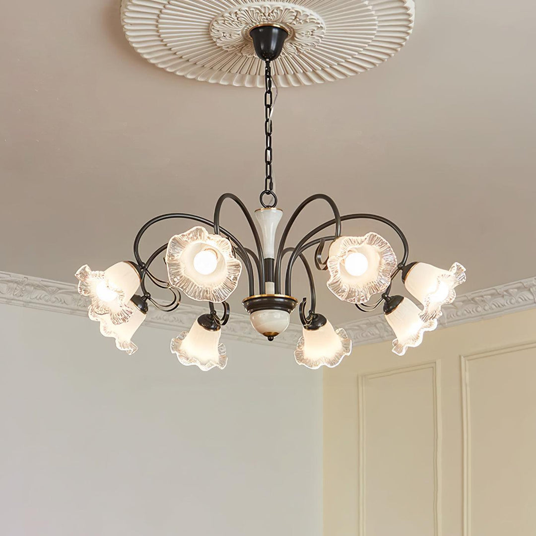 Luce Black Chandelier - Vakkerlight