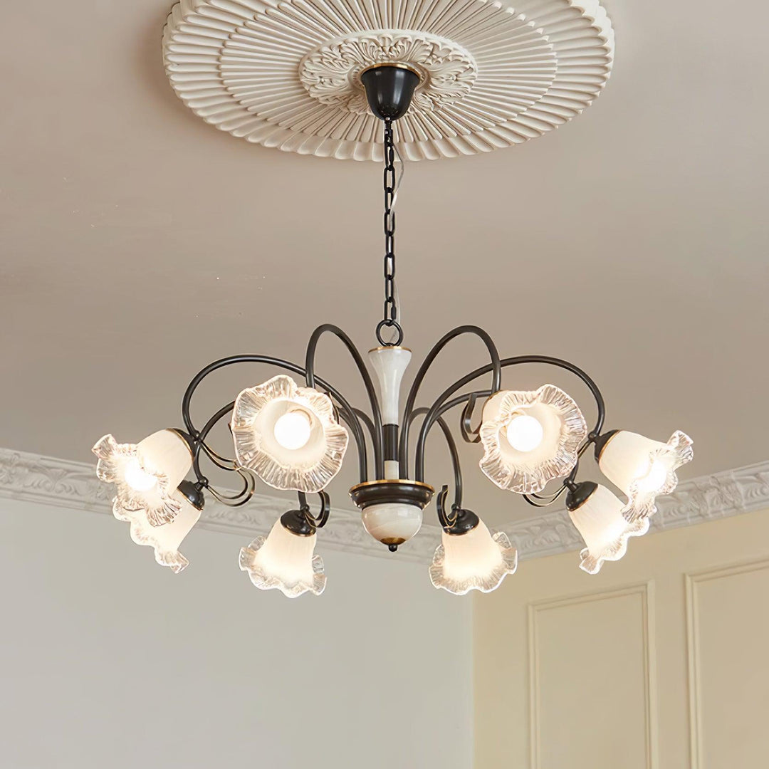 Luce Black Chandelier - Vakkerlight