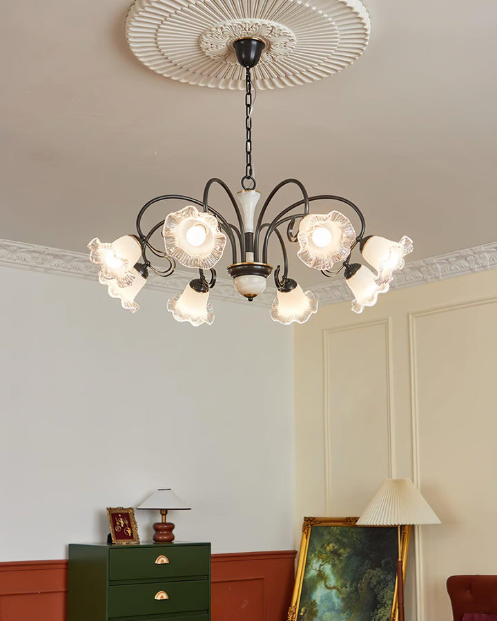 Luce Black Chandelier - Vakkerlight