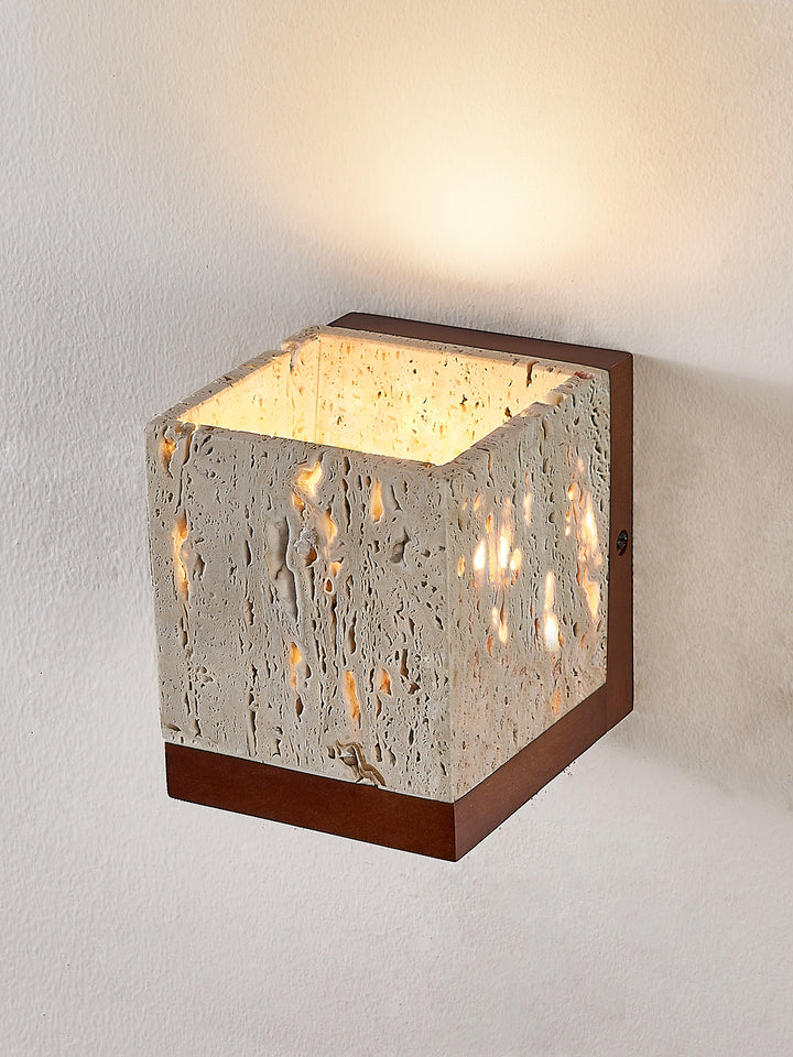 Lucent Travertine Wall Sconce