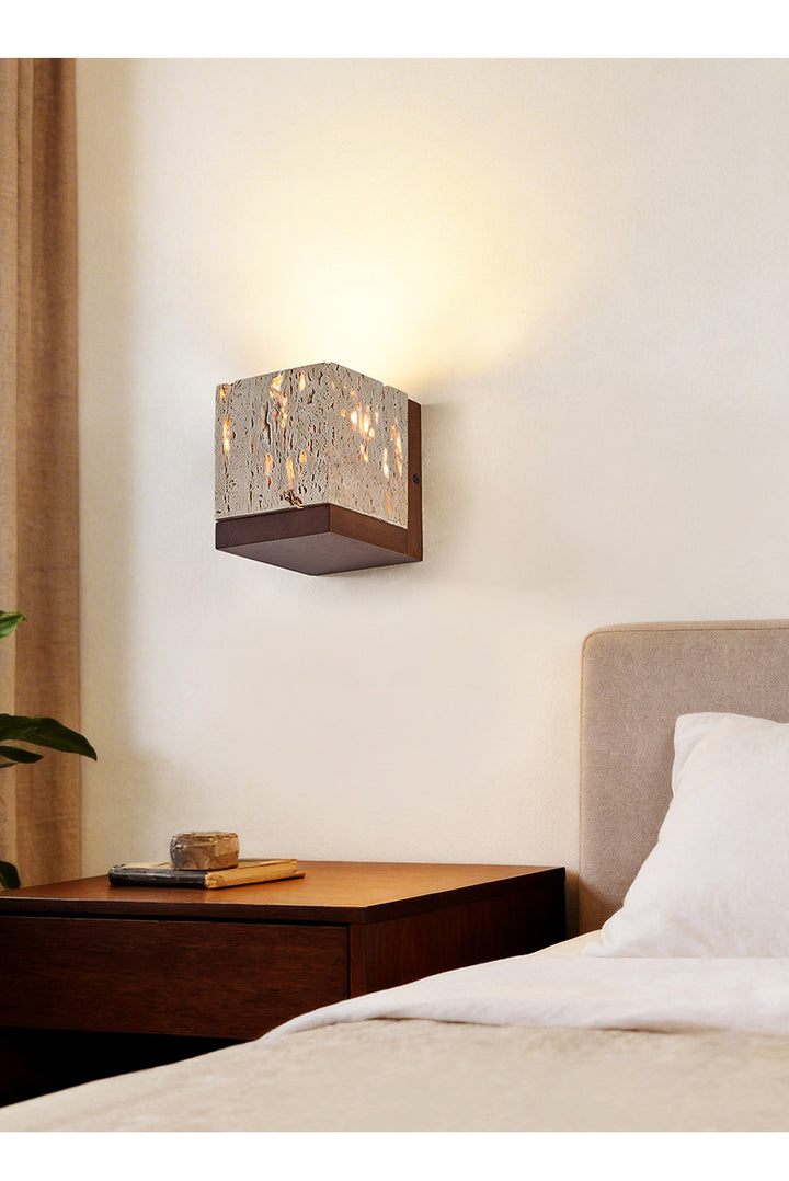 Lucent Travertine Wall Sconce