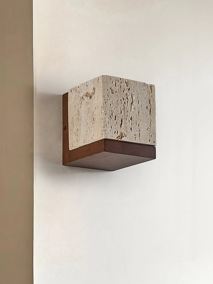 Lucent Travertine Wall Sconce