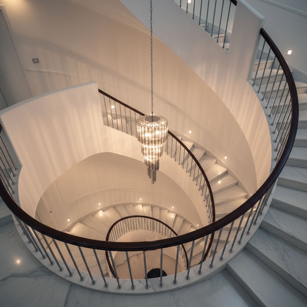 Lucente Noir Spiral Chandelier - Vakkerlight