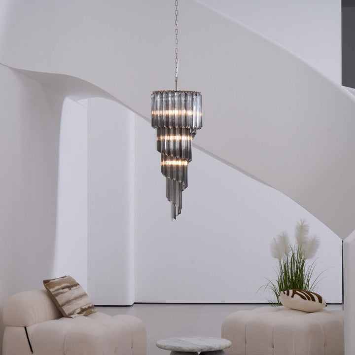 Lucente Noir Spiral Chandelier - Vakkerlight