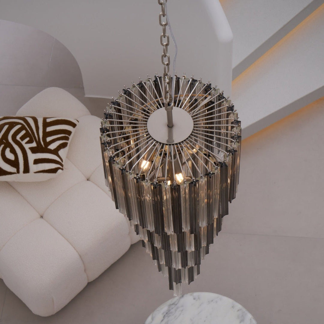 Lucente Noir Spiral Chandelier - Vakkerlight