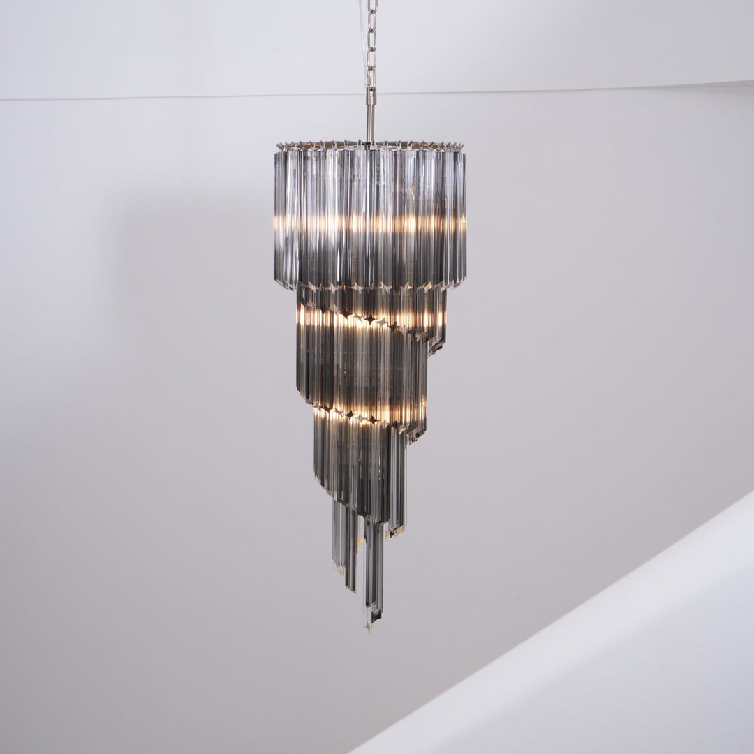 Lucente Noir Spiral Chandelier - Vakkerlight
