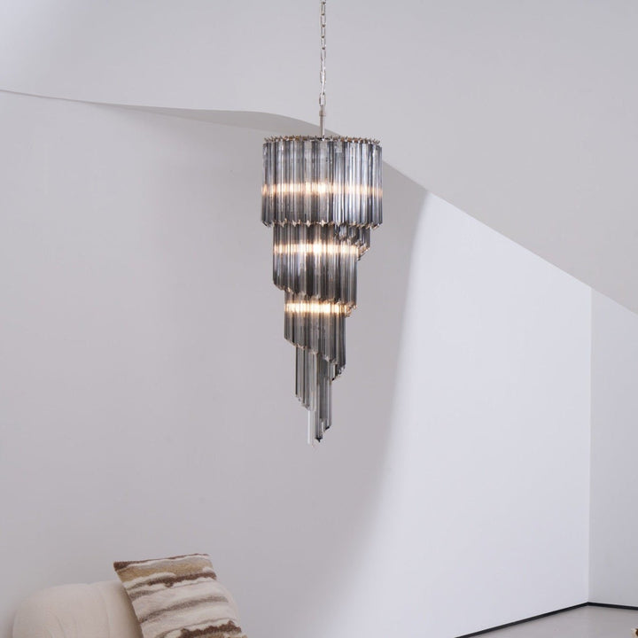 Lucente Noir Spiral Chandelier - Vakkerlight