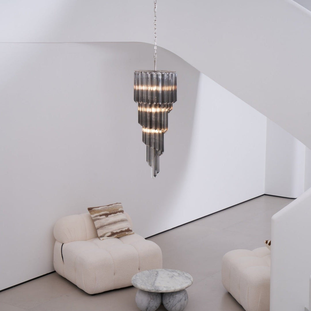 Lucente Noir Spiral Chandelier - Vakkerlight