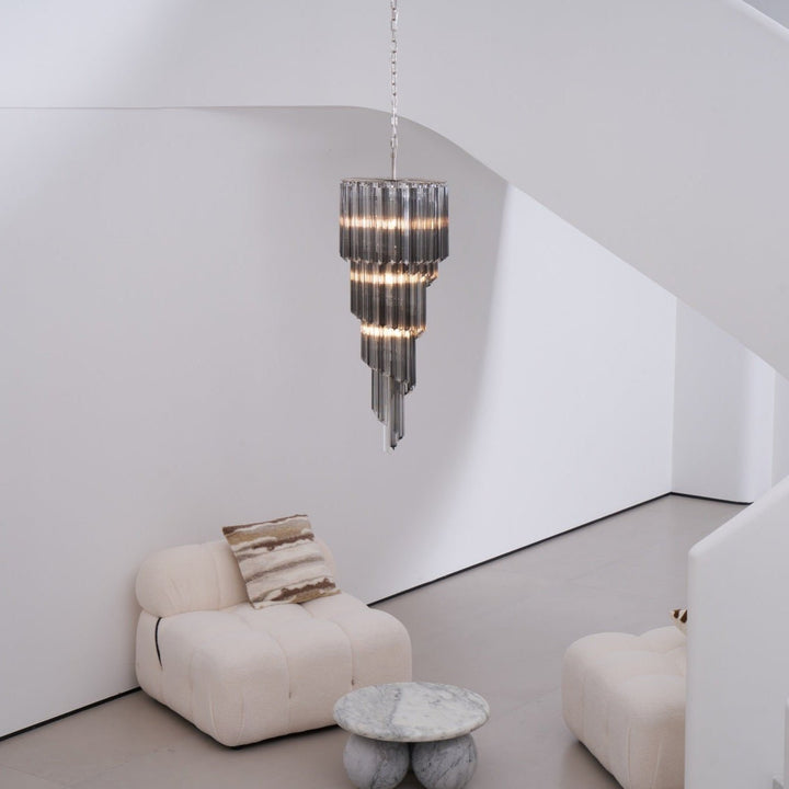 Lucente Noir Spiral Chandelier - Vakkerlight